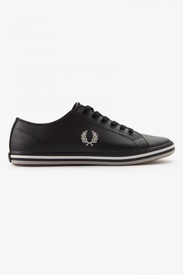 Black Fred Perry Kingston Men's Shoes | PH 1139XYUF